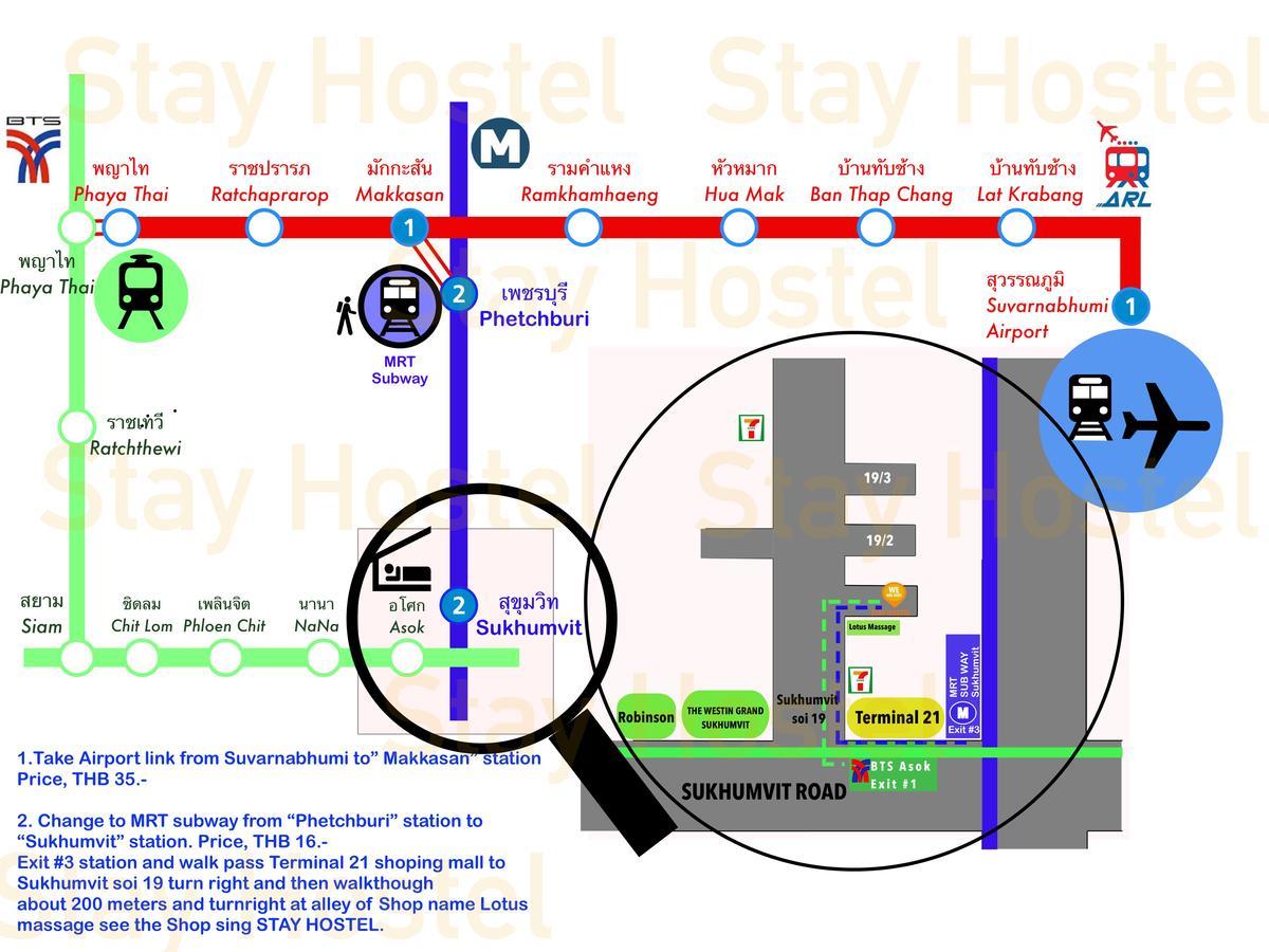 Stay Hostel Bangkok Bagian luar foto